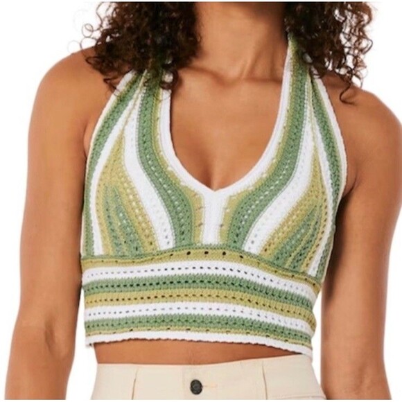 Hollister | Tops | Hollister S Crochet Halter Top Beach K…